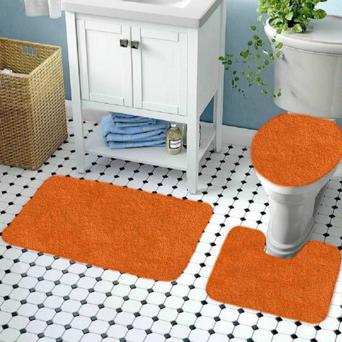 Wayfair Orange Bath Rugs & Mats You'll Love in 2023